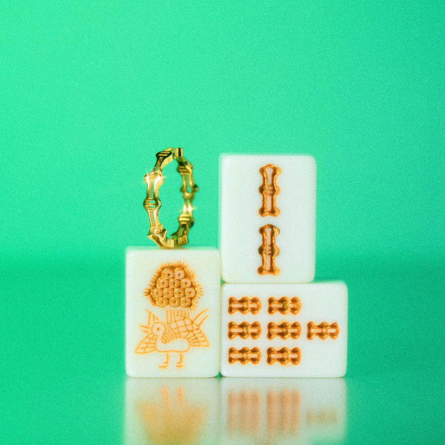 2-bamboos gold ring