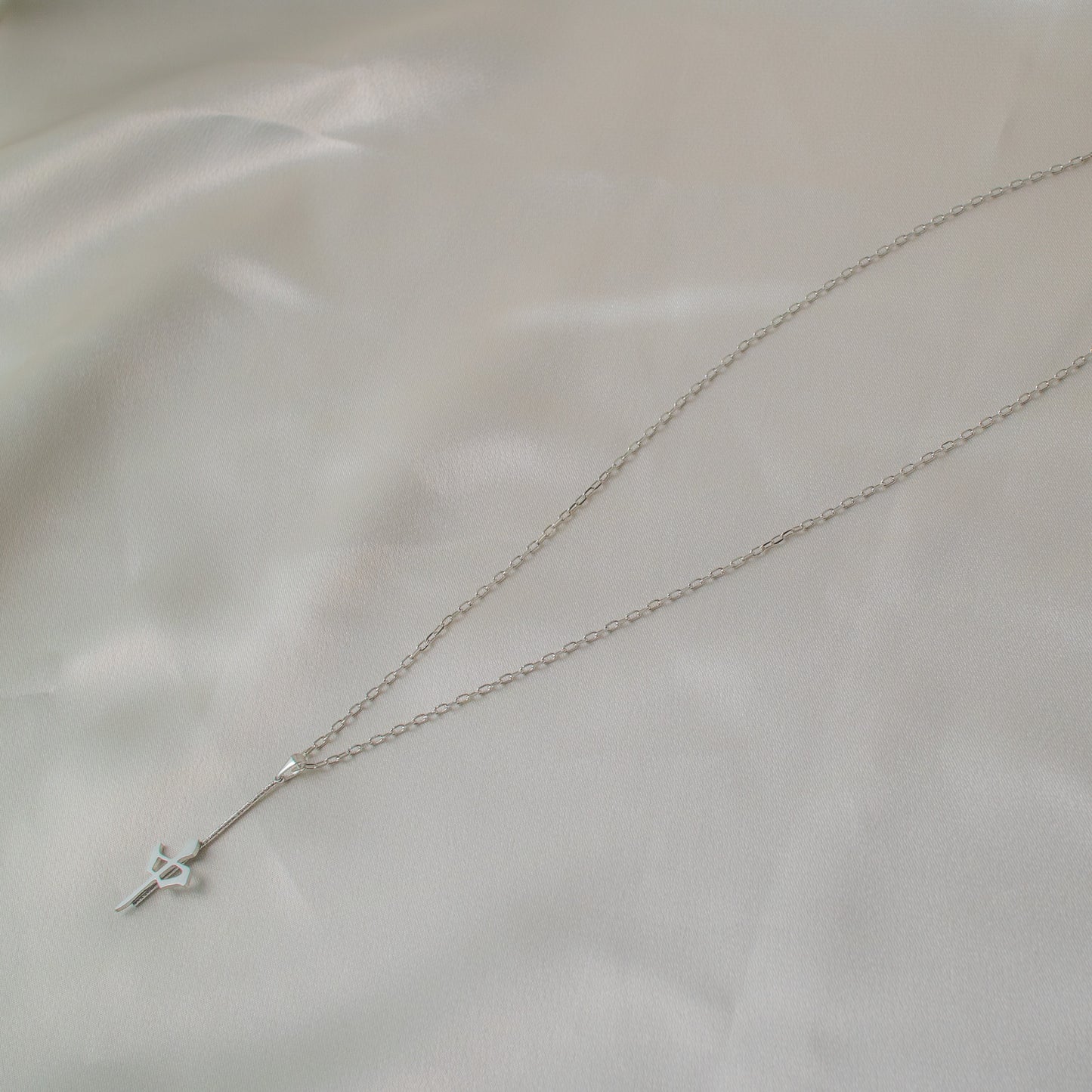 中/red simple necklace