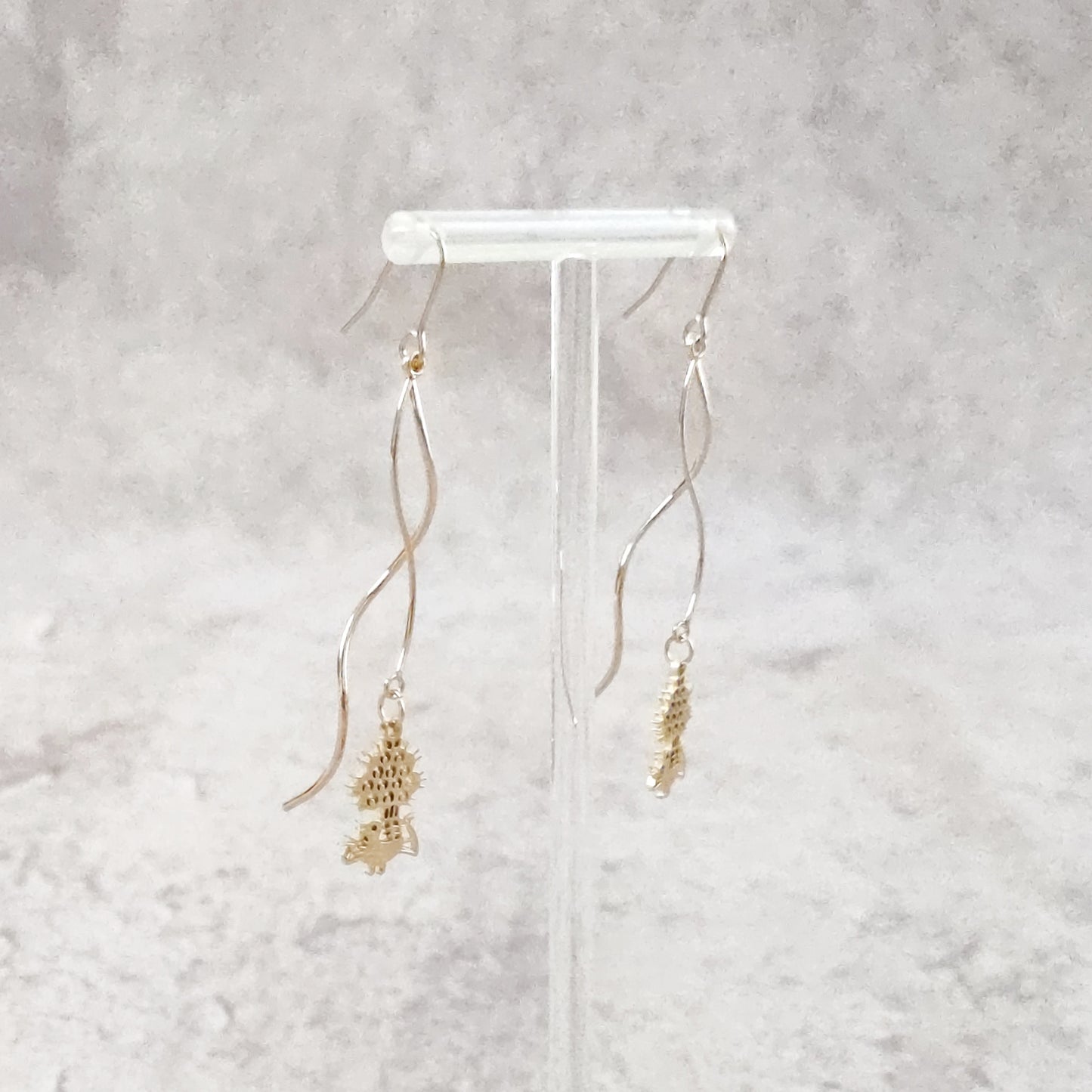 1-bamboos spiral earrings