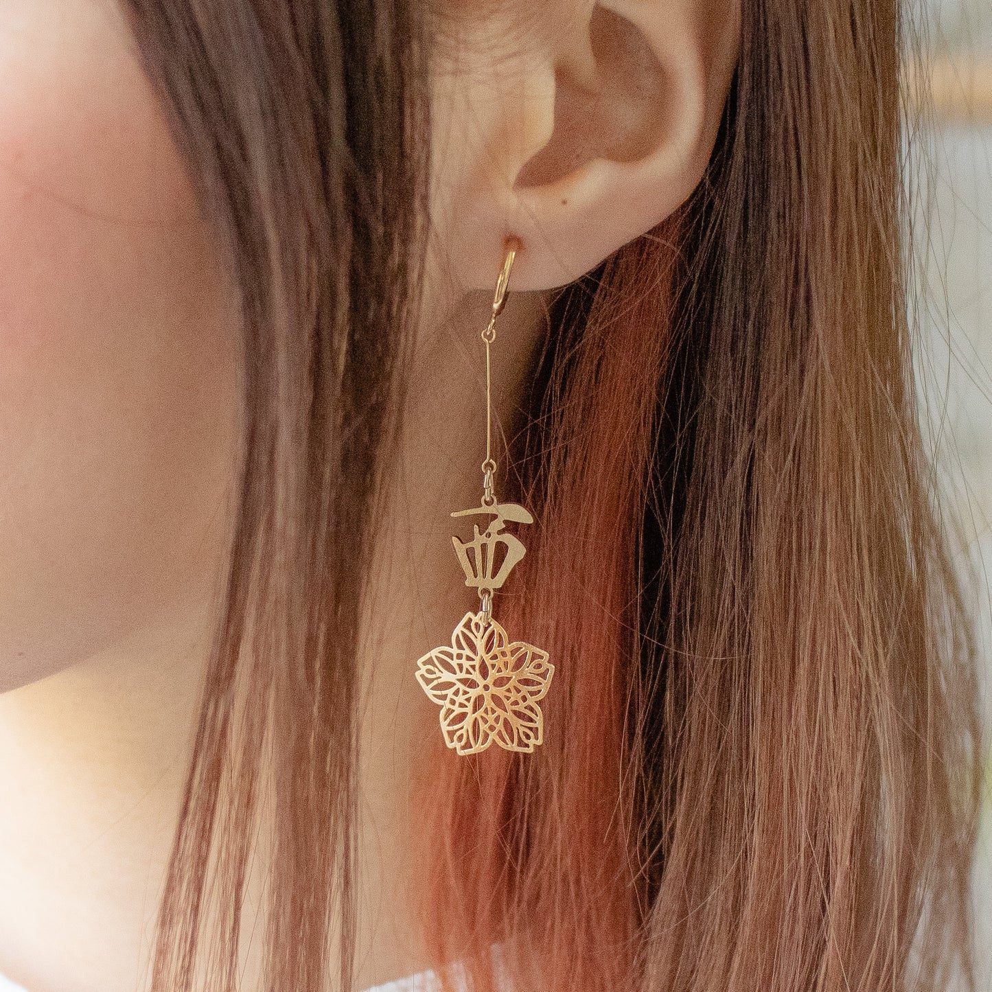 西 桜 earings