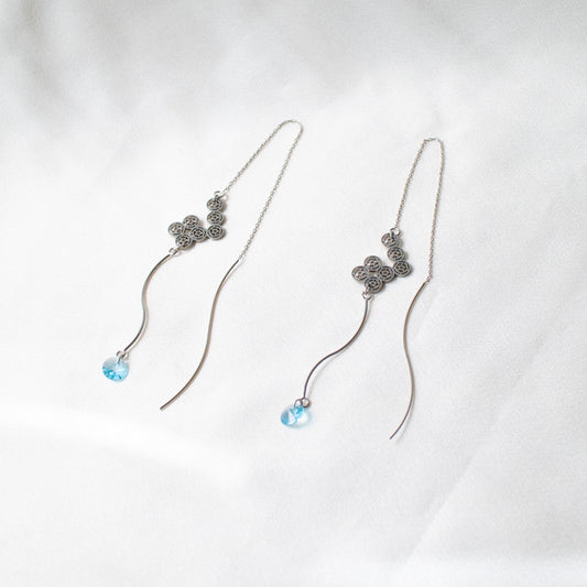 7-dots Swarovski earrings