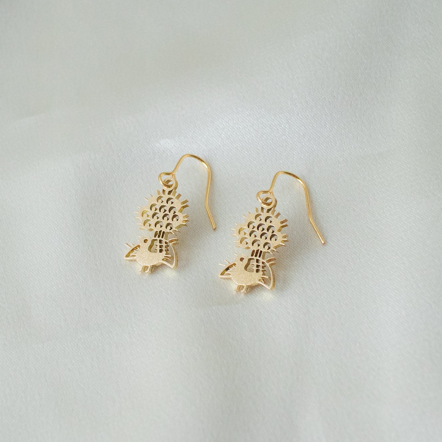 1-bamboos simple earrings