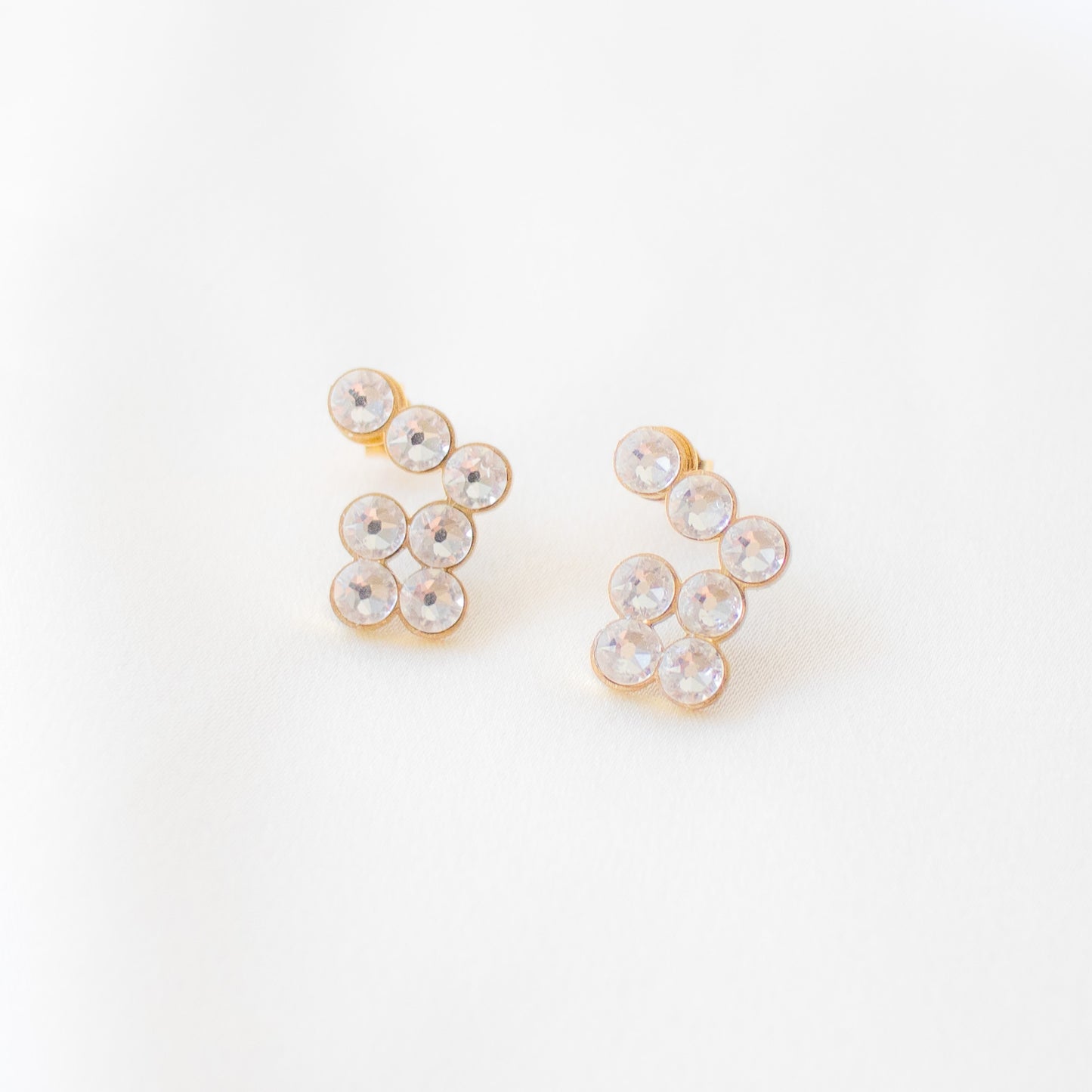 7-dot swarovski earrings