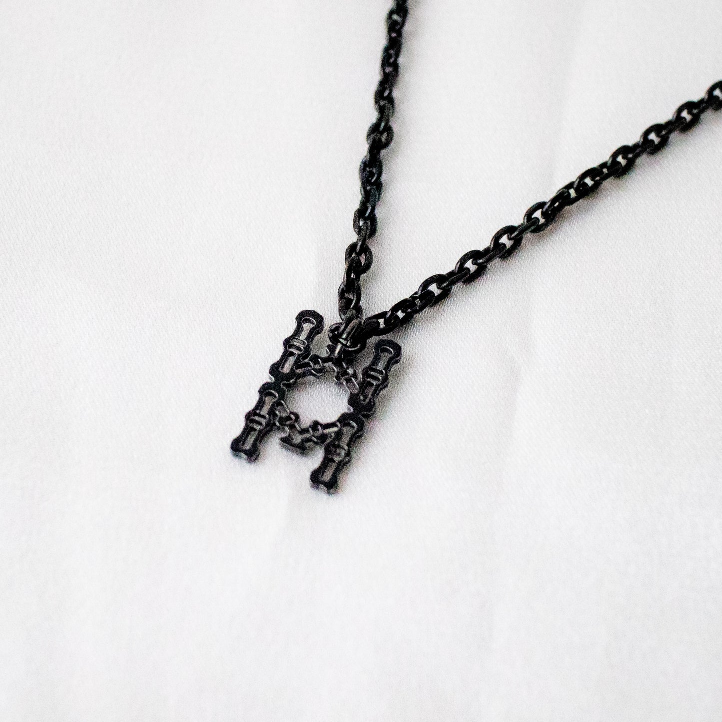 mahjong black necklace