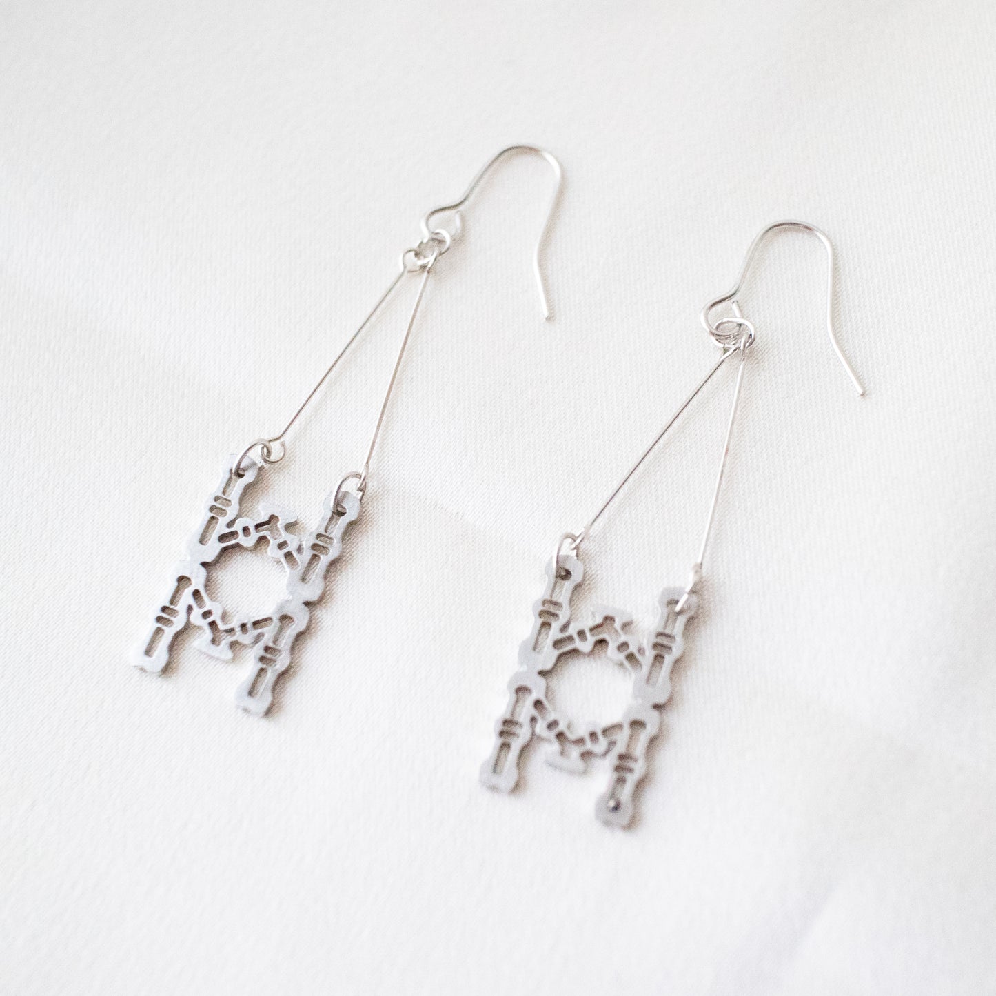 8-bamboos simple earrings