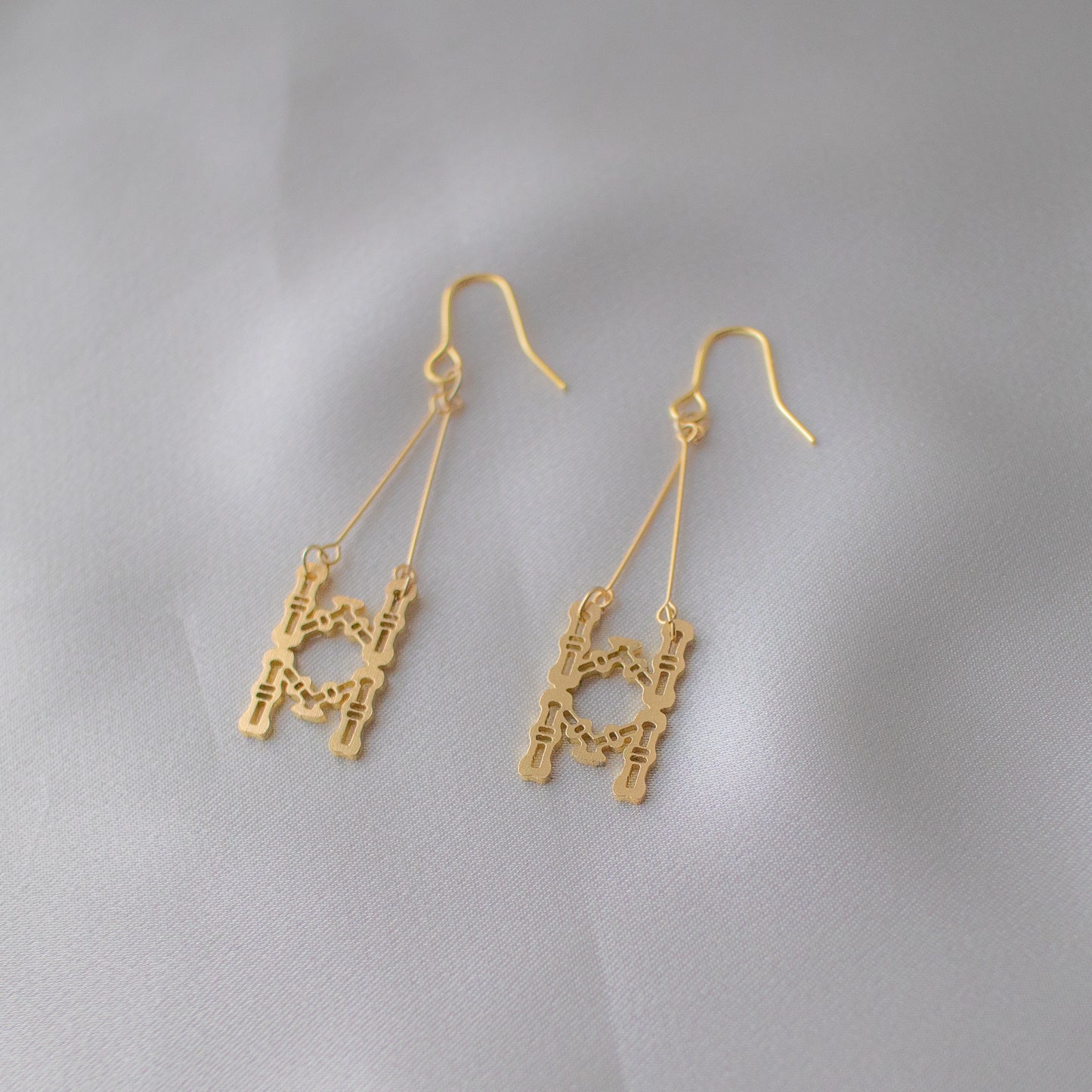 8-bamboos simple earrings