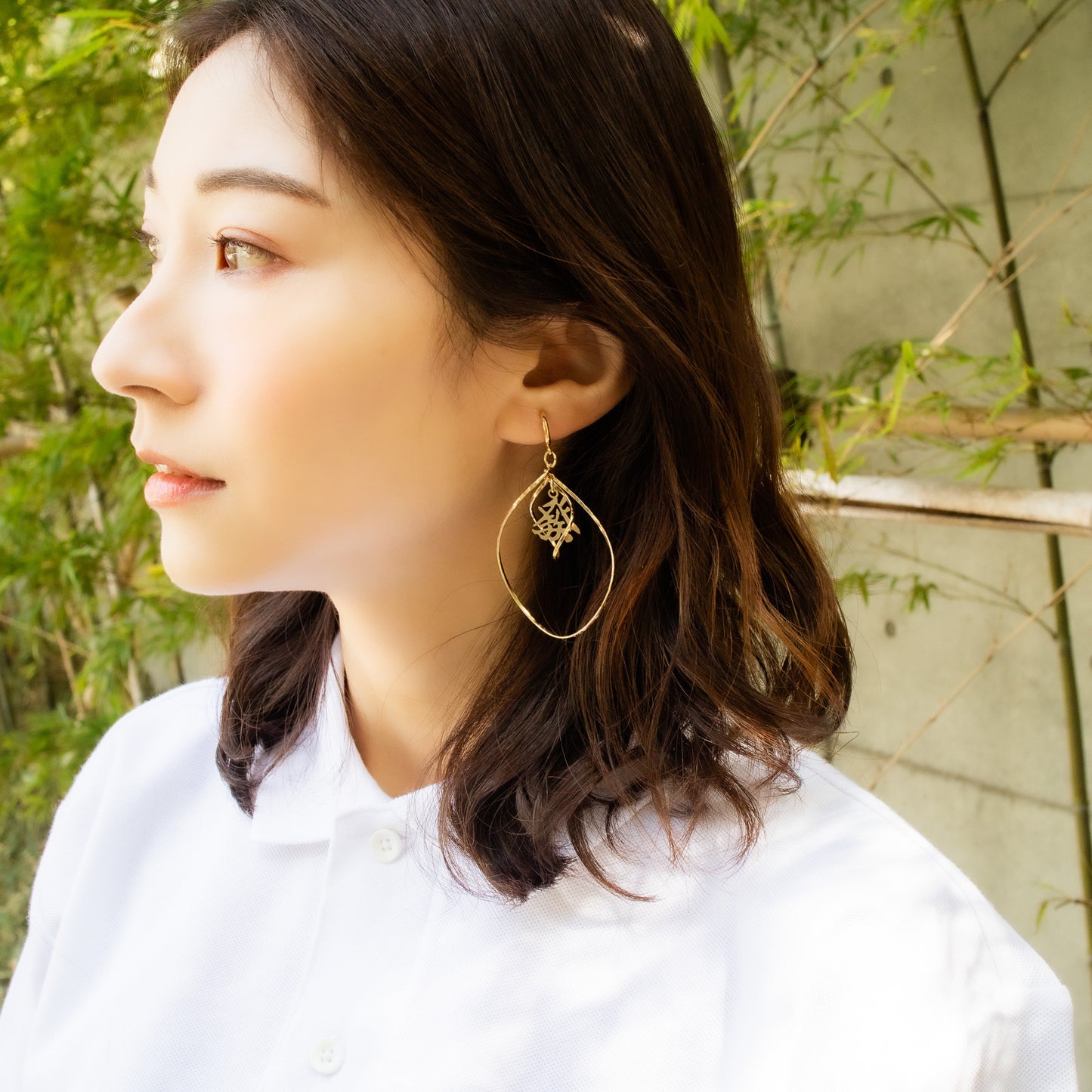 hatsu round earrings